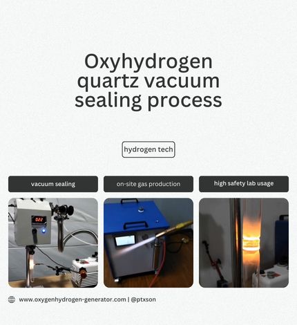 oxyhydrogen flame quartz glass vacuum sealing