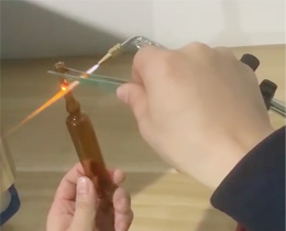 single oxyhydrogen flame ampoule sealing torch