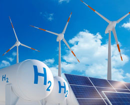 wind solar powered hydrogen production