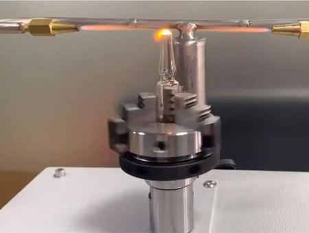opeartion video of oxyhydrogen ampoule sealing