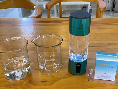 ptxson water bottles's hydrogen concentraion test